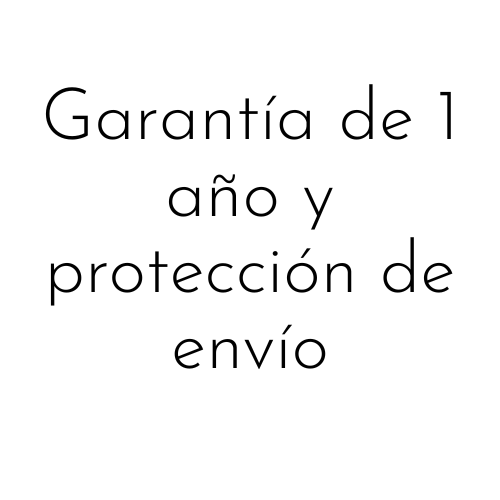 Garantía de 1 año y protección de envío